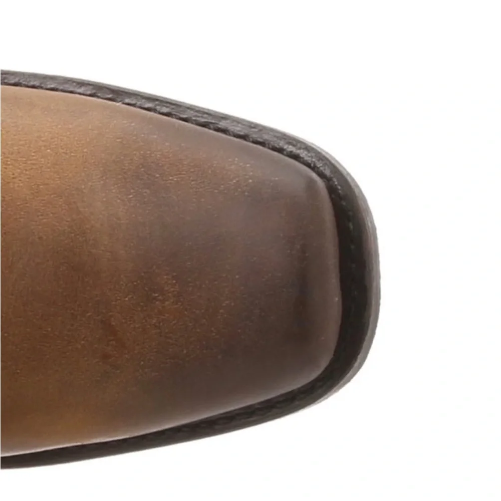 Nearly New! FRYE harness 15R boots pull on cowboy brown 8.5 tall 15 R knee high - Picture 6 of 14